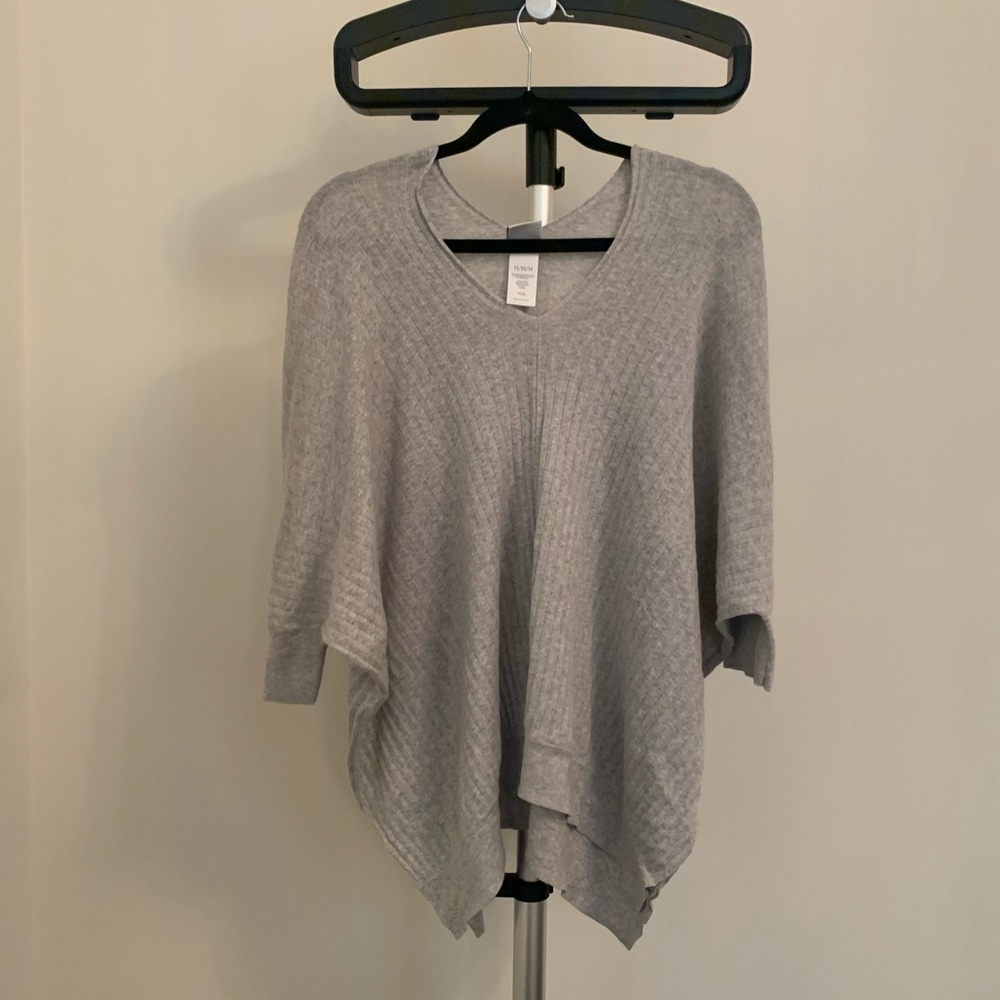 Cabi Gray Sweater Poncho